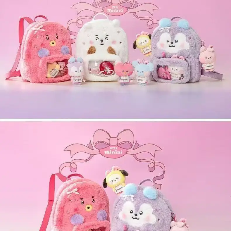 Travel Accessories Pack - 모델 BT21 미니니 더블숄더 통증방지 가방,