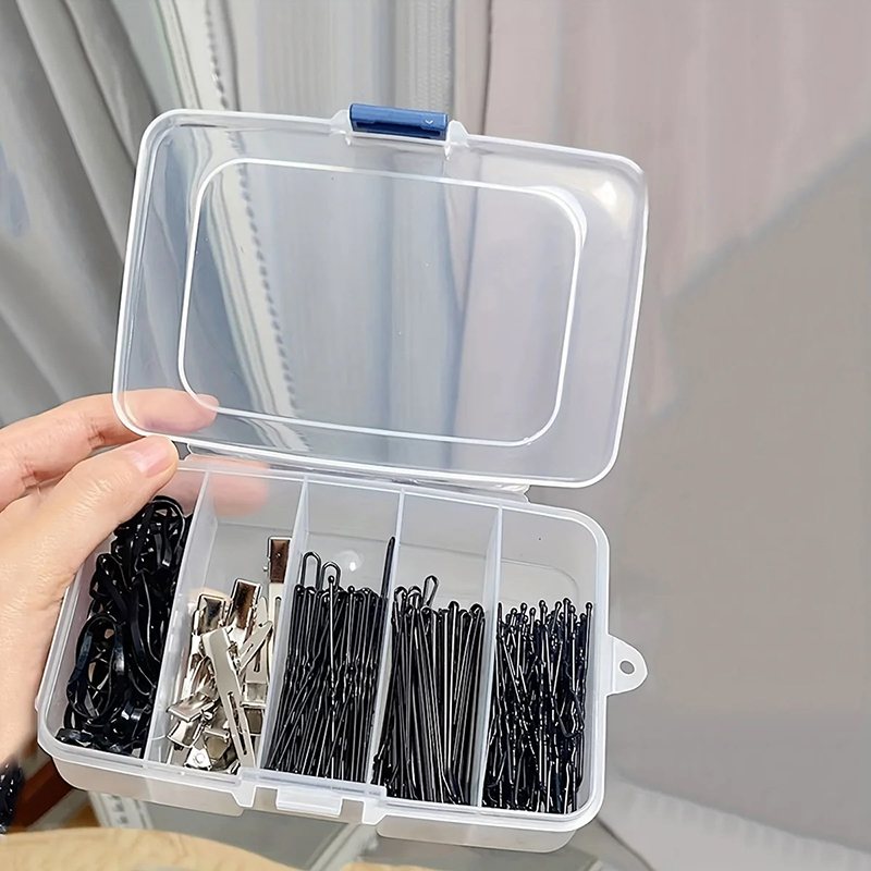 Accessories Travel Jewelry Box - 명확한 5/6 그리드 휴대용 플라스틱 헤어