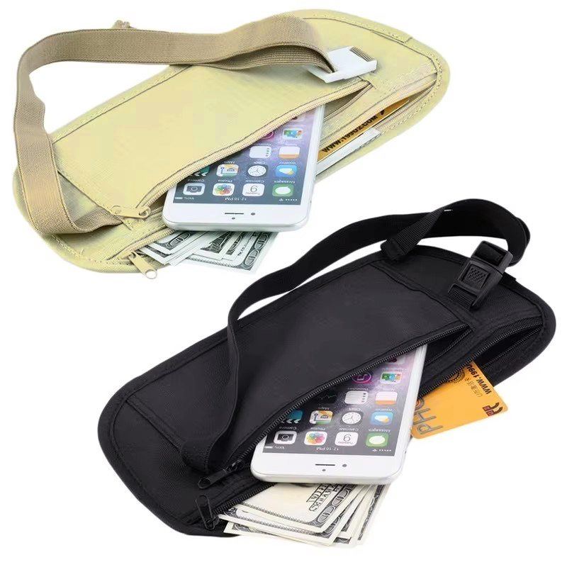 Money Belt Hidden - 보이지 않는 여행 허리 팩 파우치,