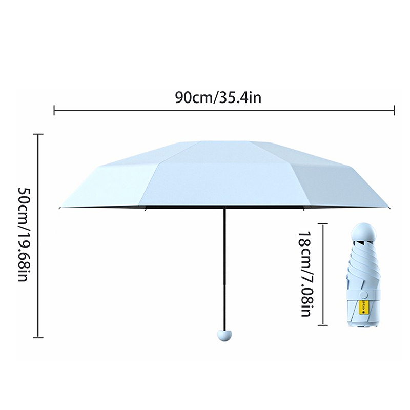 Travel Umbrella Compact - 5단 초경량 휴대용 수동 소형 여행용