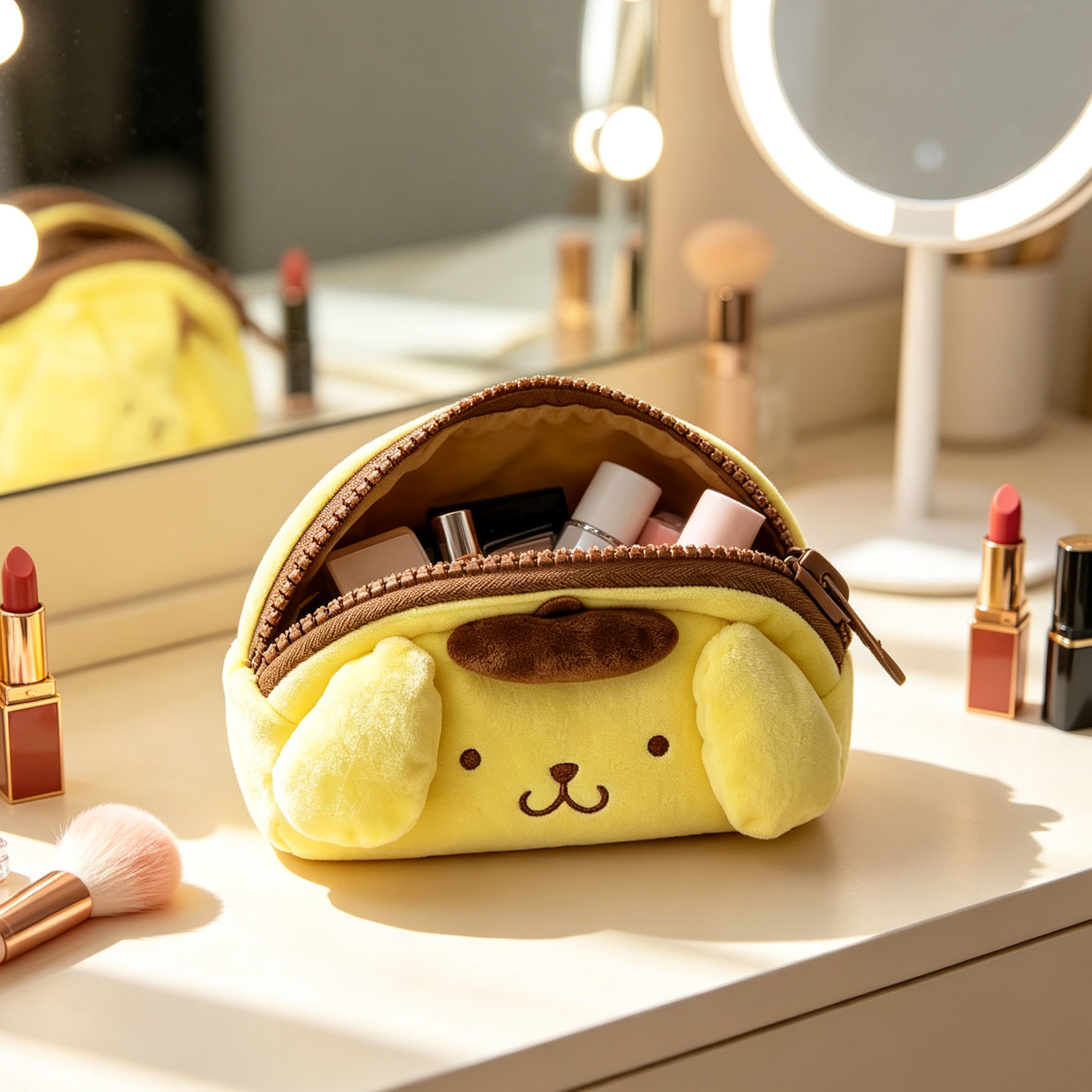 Travel Accessories Dog - 귀여운 대용량 만화 강아지 플러시 문구