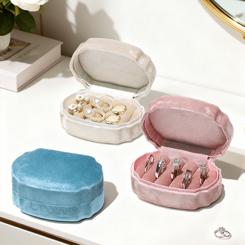 Accessories Travel Jewelry Box - 벨벳 반지 케이스 프리미엄 보석 포장