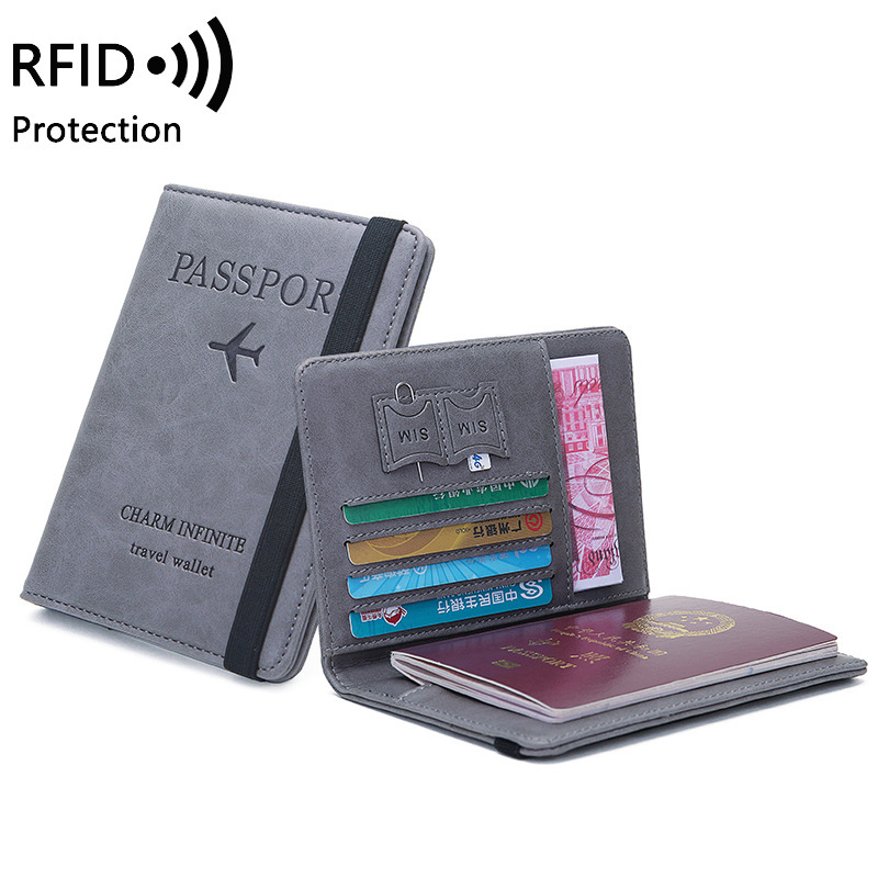Travel Accessories Useful - 남녀공용 PU 가죽 여권 홀더 -