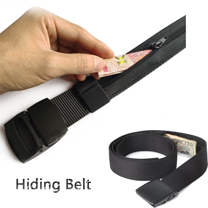 Money Belt Hidden - 현금 도난 방지 벨트 여행 검은