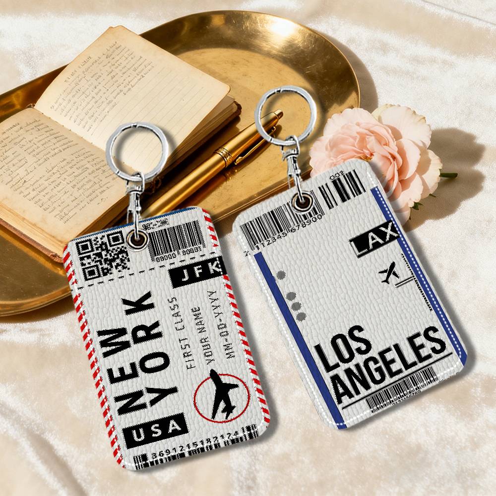 Travel Accessories London - 항공권 런던 파리 여행용 열쇠고리 가죽