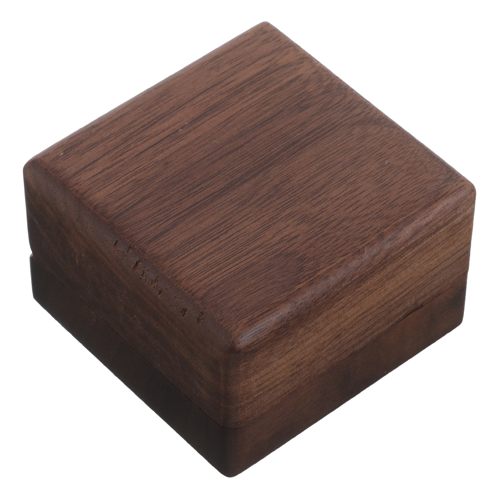 Accessories Travel Jewelry Box - 정사각형 블랙 월넛 나무 소재 커프스링크