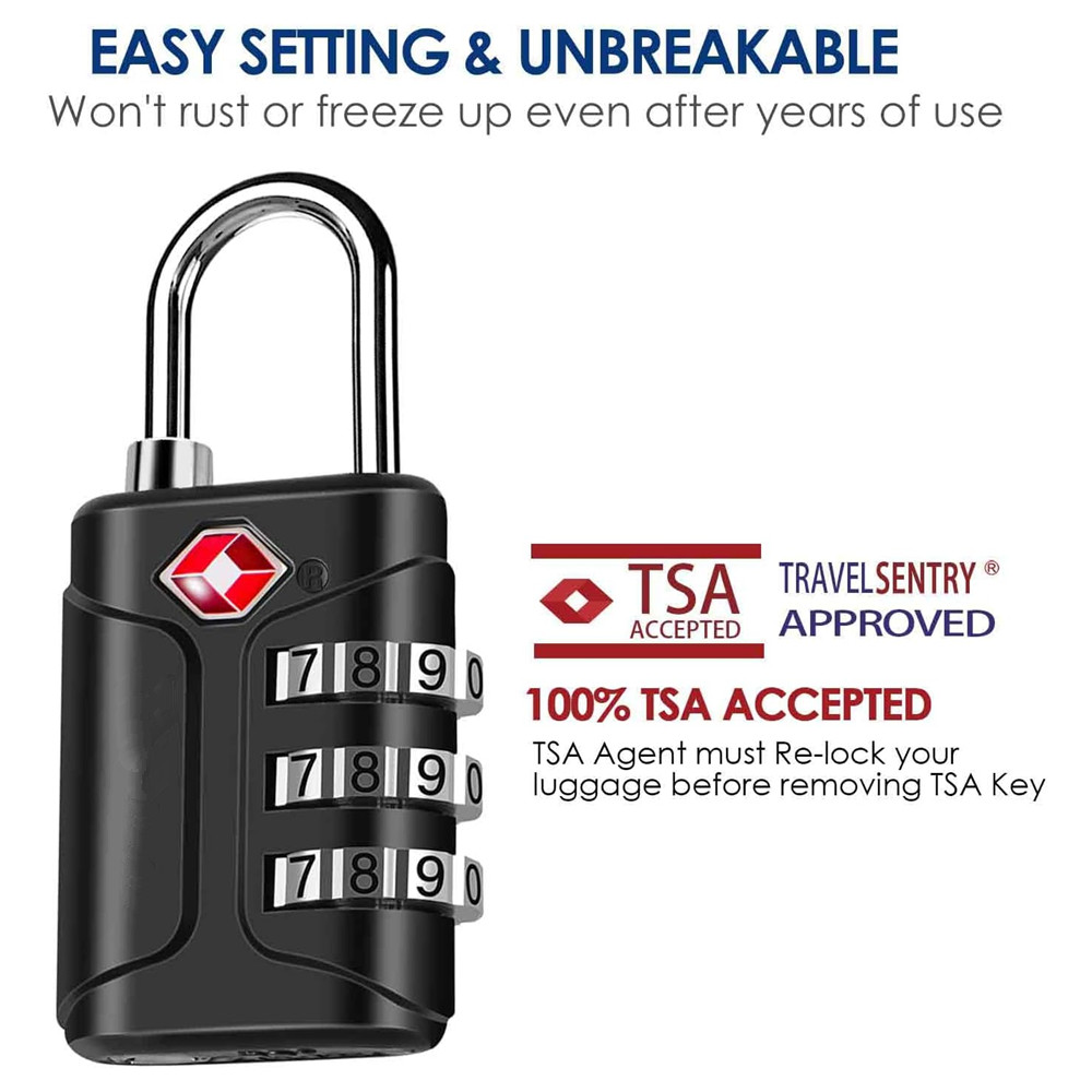 Travel Lock Tsa Approved - TSA 승인 수하물 잠금장치, 조합형 여행용