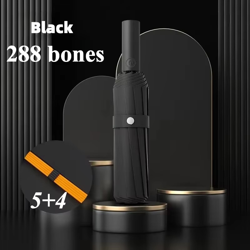 Travel Umbrella Compact - 방풍 강력 자동 우산, 강화된 288본,