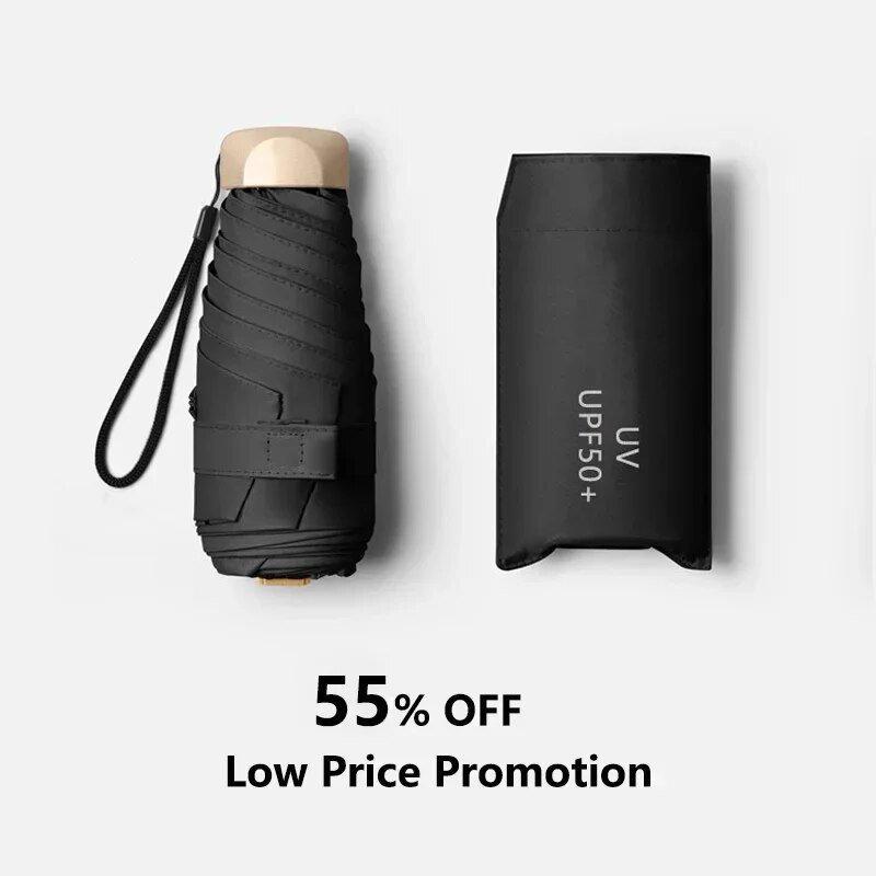 Travel Umbrella Compact - 55% 오프 미니 태양 우산 포켓