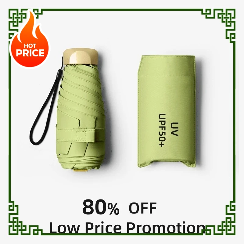 Travel Umbrella Compact - 초경량 포켓 접이식 우산 UV 보호