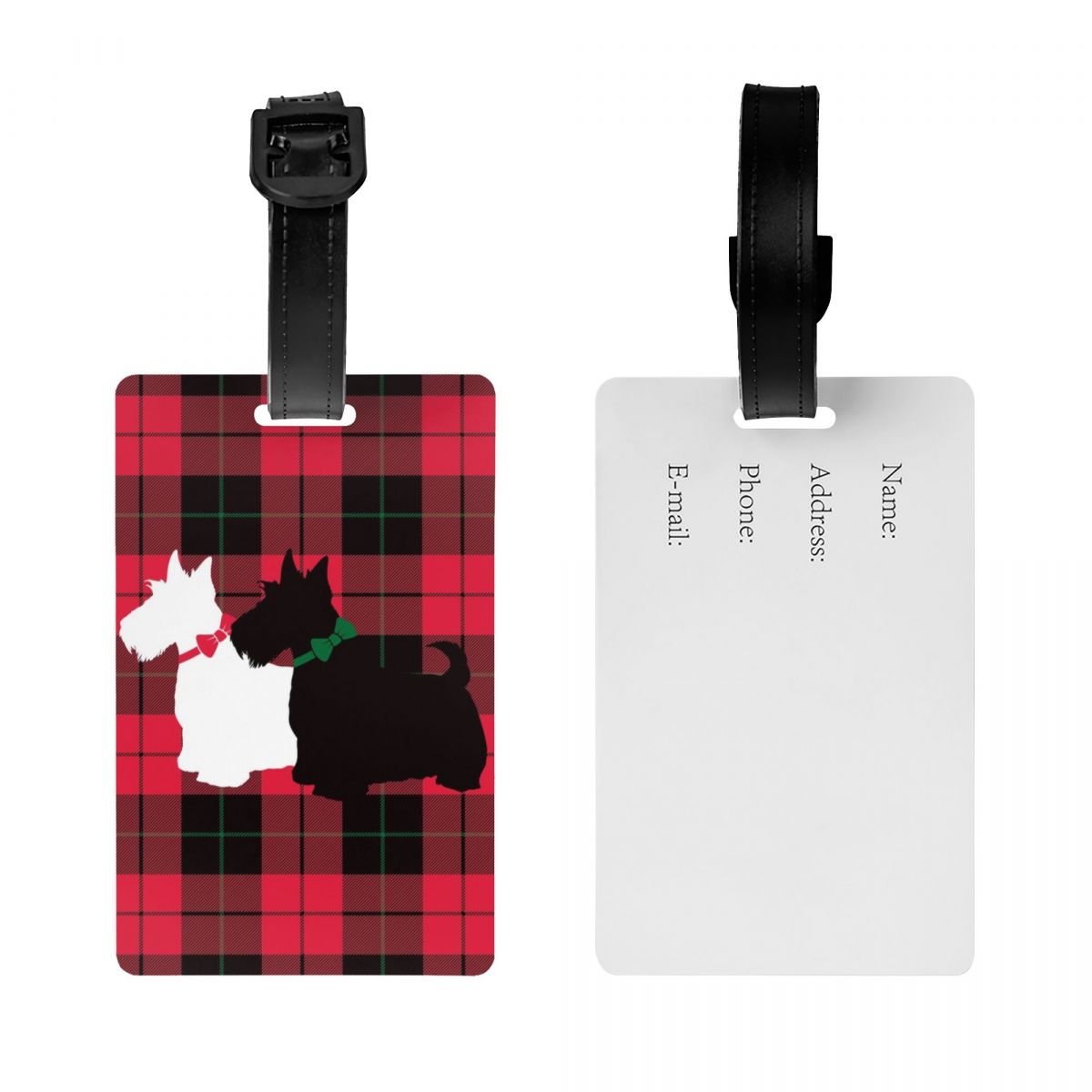 여행 가방용 맞춤형 보그 타탄 스카티 강아지 수하물 태 - Travel Accessories Vogue 리뷰 및 가격