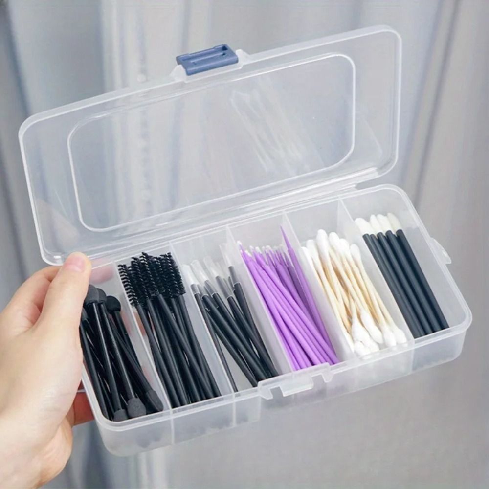 2pc 투명 5 그리드 휴대용 플라스틱 헤어 클립 쥬얼 - Accessories Travel Jewelry Box 리뷰 및 가격
