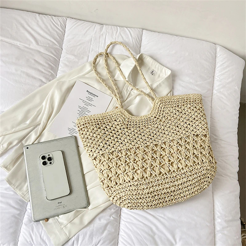 캐주얼 디자인 밀짚 직조 가방 트렌드 럭셔리 여성 숄더 - Travel Accessories Luxury 리뷰 및 가격