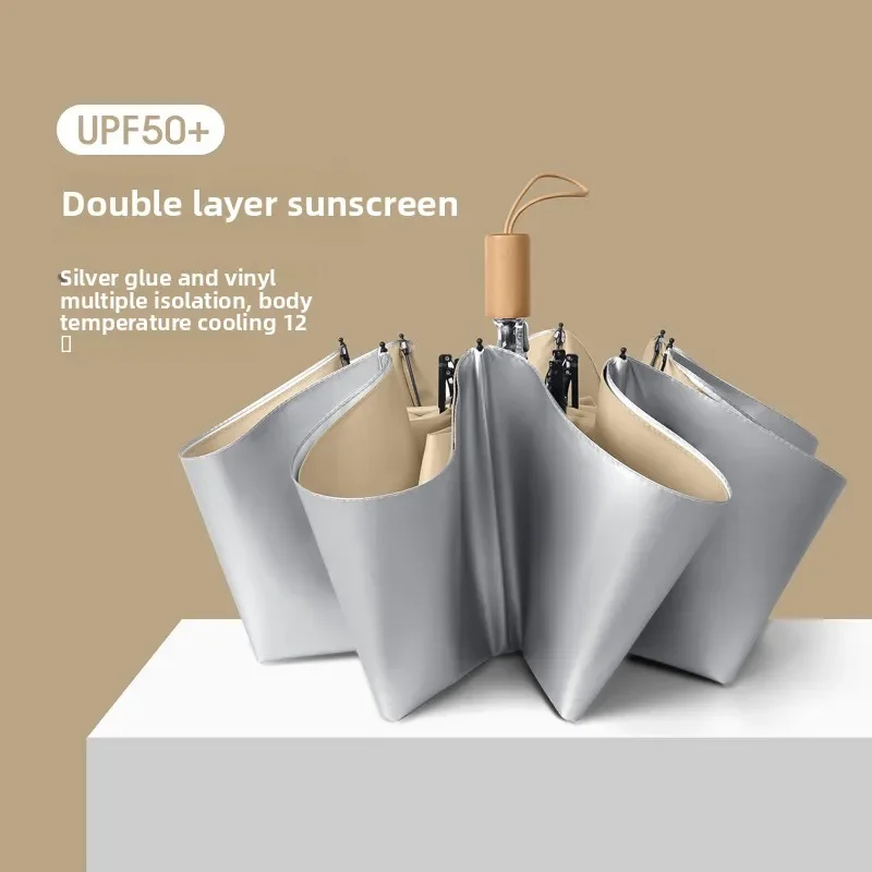 티타늄 실버 컴팩트 우산 자동 접이식 유니섹스 UPF5 - Travel Umbrella Compact 리뷰 및 가격