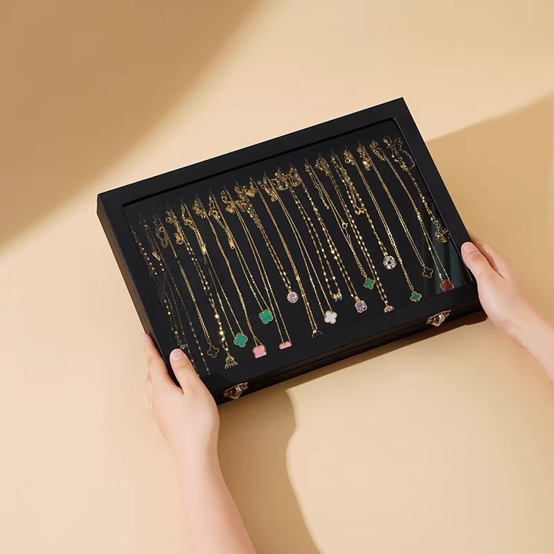 결혼식을위한 나무 보석 상자 엄마 친구 여행 액세서리  - Accessories Travel Jewelry Box 리뷰 및 가격