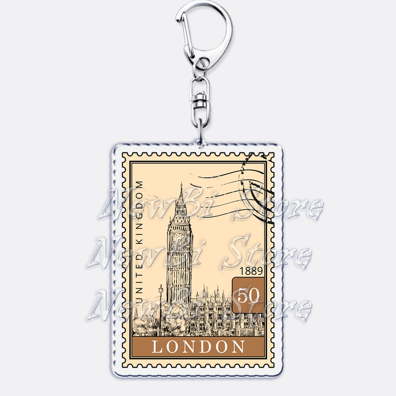 인기 여행 인용 기념품 포스트 스탬프 열쇠 고리, 액세 - Travel Accessories London 리뷰 및 가격
