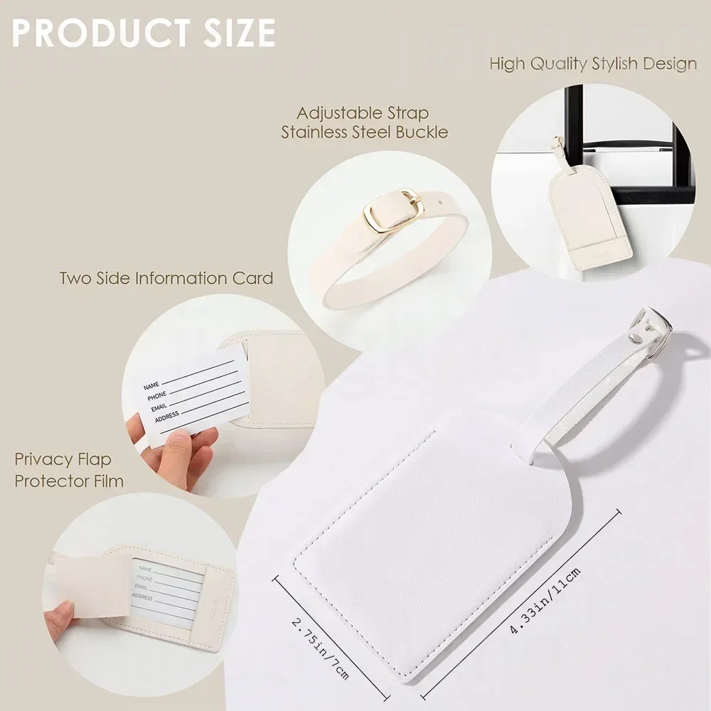 맞춤형 모노그램 PU 수하물 태그, 여행 가방 가방 라 - Travel Accessories Gifts For Her 리뷰 및 가격