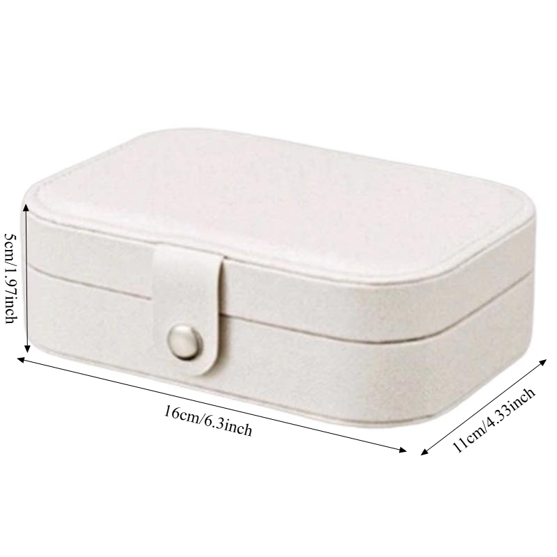 1pcs 보석 상자 가죽 솔리드 컬러 컴팩트 여행 귀걸 - Accessories Travel Jewelry Box 리뷰 및 가격