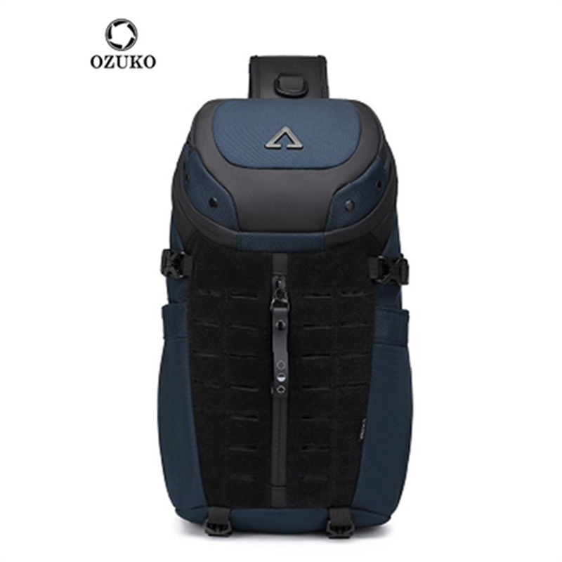 오주코 체스트백 크로스백 남성용 방수 USB 남성 크로 - Travel Accessories For Men 리뷰 및 가격