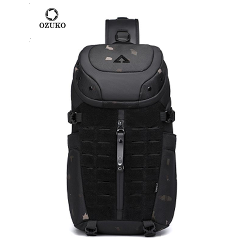 오주코 체스트백 크로스백 남성용 방수 USB 남성 크로 - Travel Accessories For Men 리뷰 및 가격
