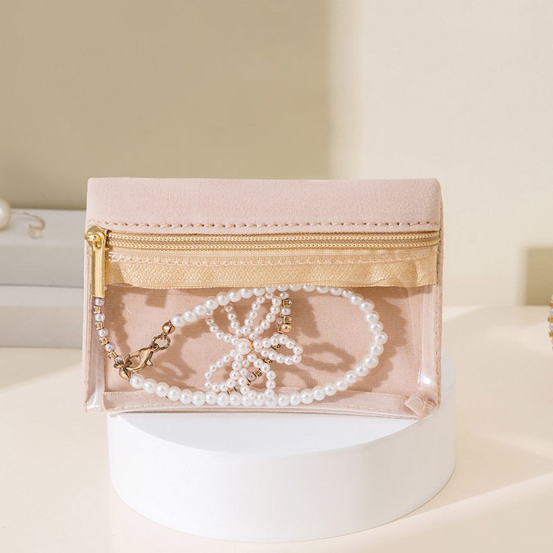 새로운 휴대용 벨벳 보석 상자 귀걸이 목걸이 반지 팔찌 - Accessories Travel Jewelry Box 리뷰 및 가격