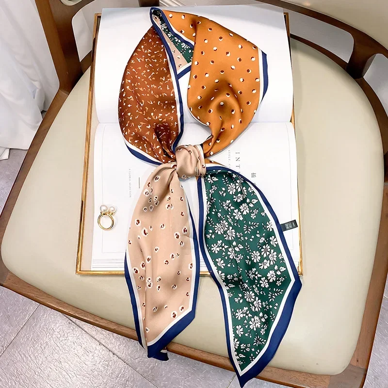 디자인 프린트 스키니 스카프 플래드 말털 헤어밴드 스카 - Travel Accessories Luxury 리뷰 및 가격