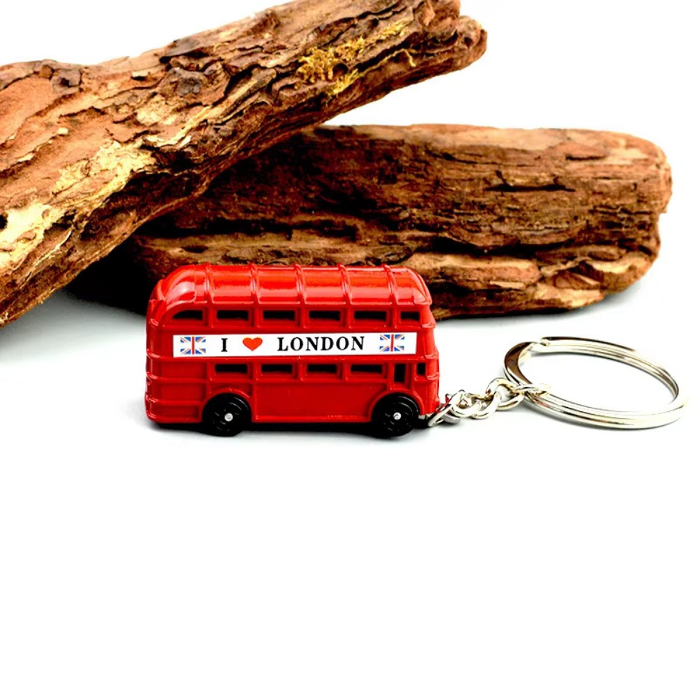 패션 레드 런던 버스 열쇠 고리 금속 우편함 전화 부스 - Travel Accessories London 리뷰 및 가격