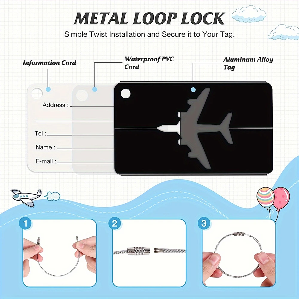 알루미늄 합금 여행 수하물 태그 교수형 태그 가방 태그 - Qantas Travel Accessories 리뷰 및 가격