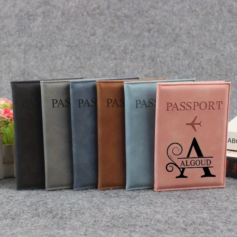 개인 맞춤 이니셜 인조가죽 여권 케이스, RFID 차단 - Travel Accessories Gifts For Her 리뷰 및 가격