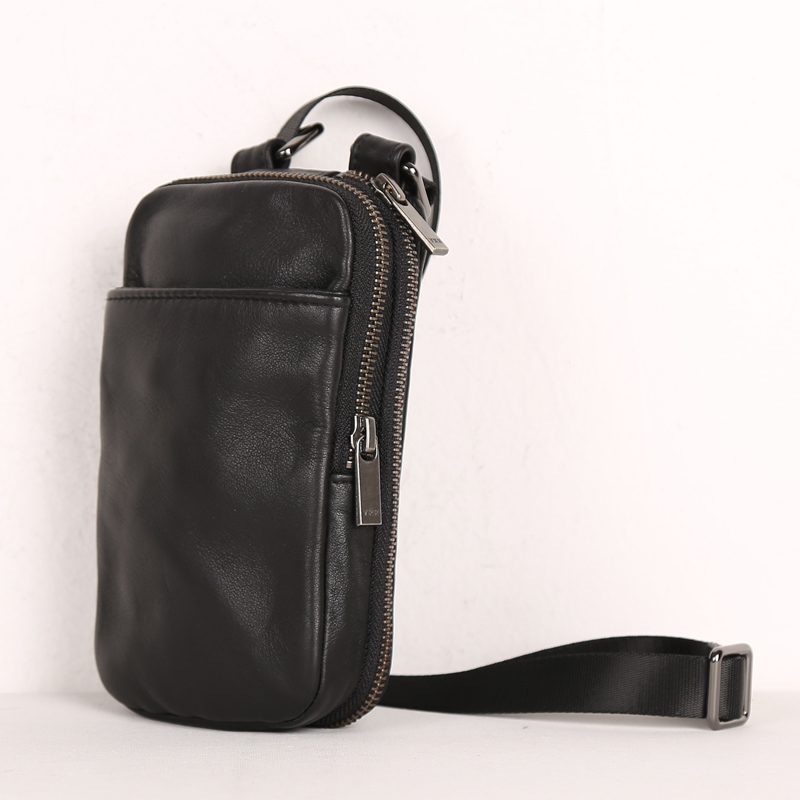 남성용 미니 사첼 핸드메이드 소가죽 핸드폰 팩, 메신저 - Travel Accessories Luxury 리뷰 및 가격