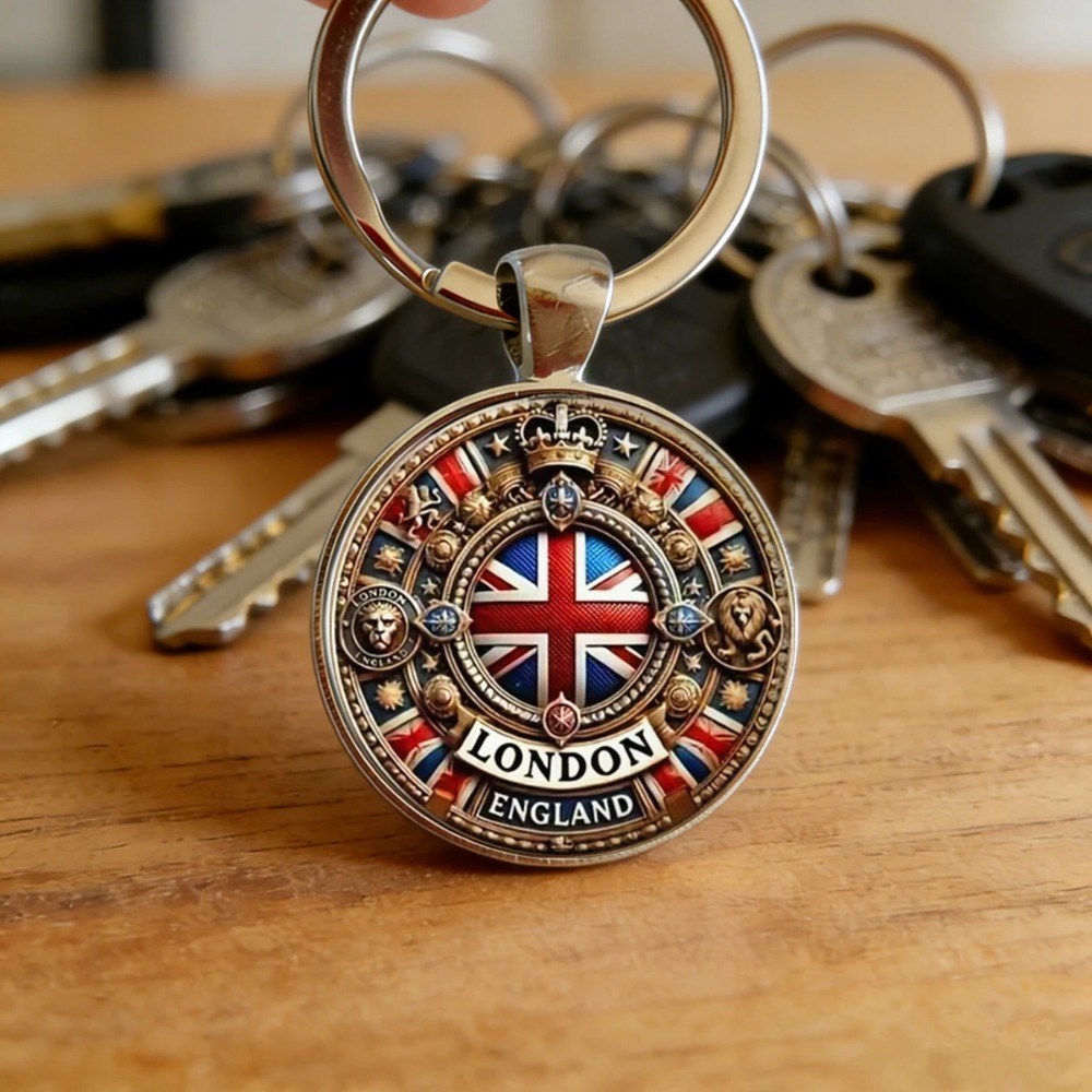 6/12/20세트 빈티지 런던 라운드 유리 펜던트 키체 - Travel Accessories London 리뷰 및 가격