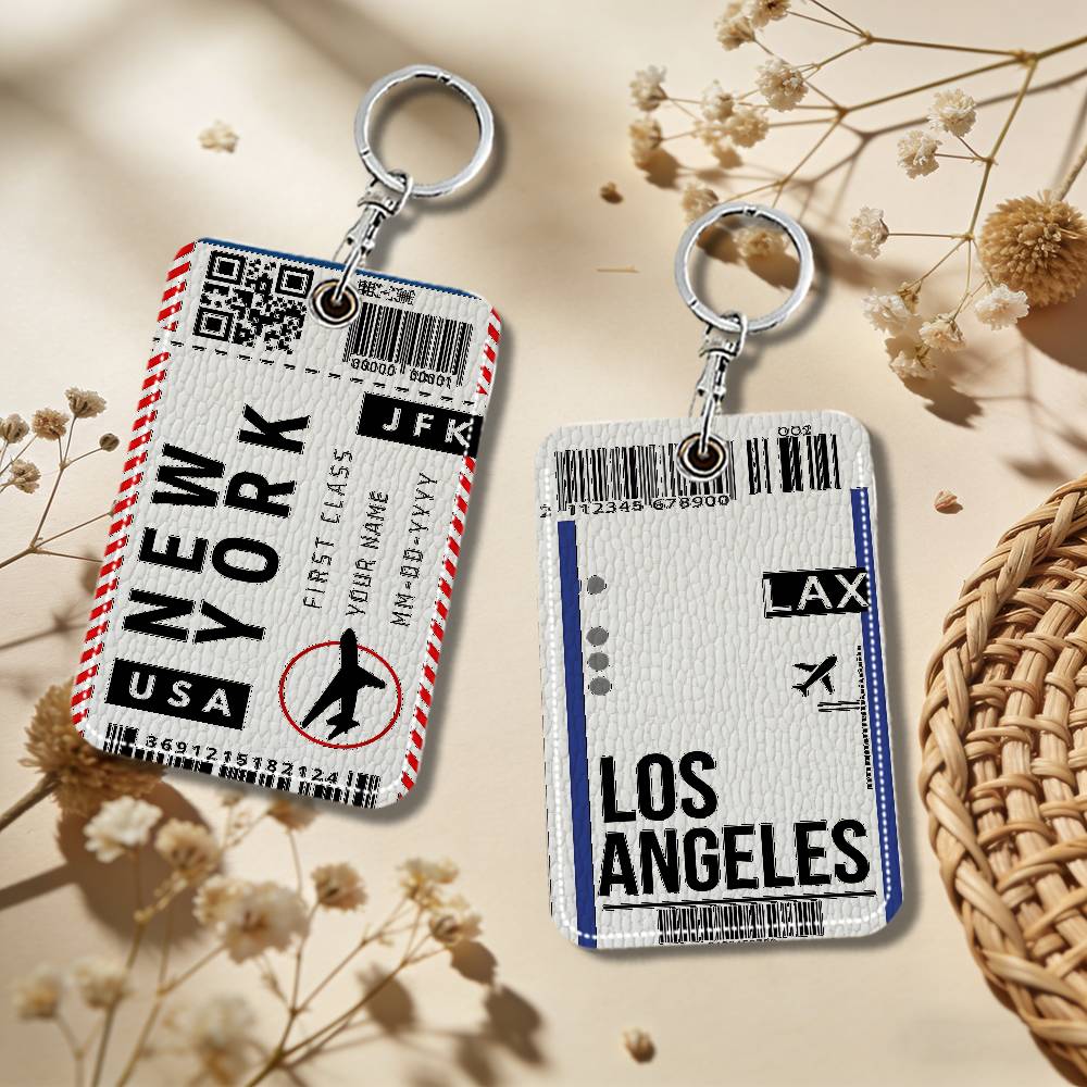 항공권 런던 파리 여행용 열쇠고리 가죽 액세스 카드 홀 - Travel Accessories London 리뷰 및 가격