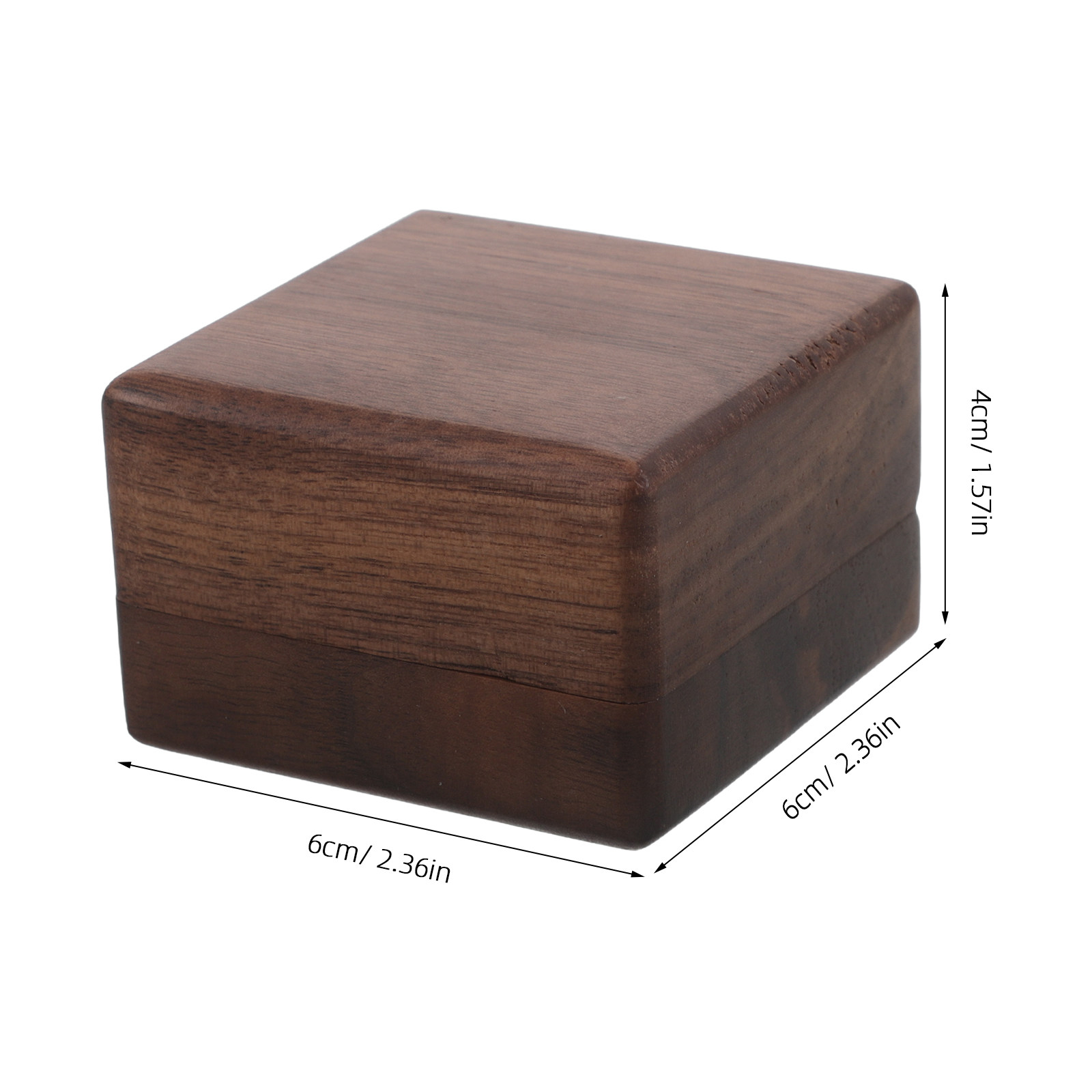 정사각형 블랙 월넛 나무 소재 커프스링크 박스 타이 클 - Accessories Travel Jewelry Box 리뷰 및 가격