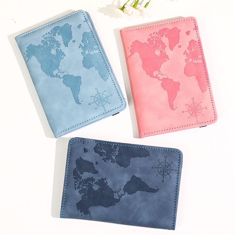 새로운 지도 프린트 여권 홀더 가죽 여권 커버 여권 케 - Qantas Travel Accessories 리뷰 및 가격