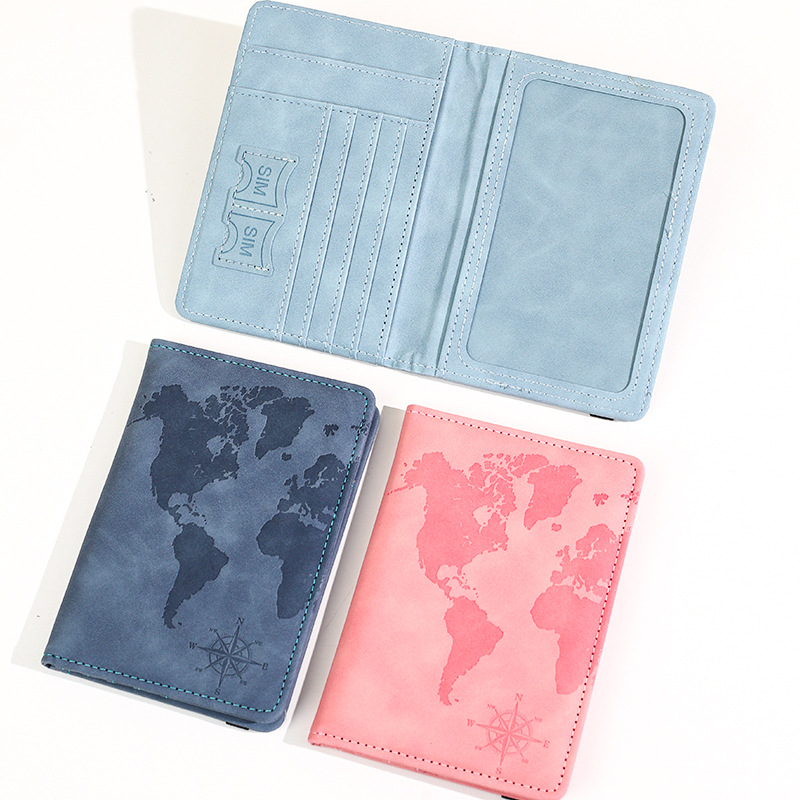 새로운 지도 프린트 여권 홀더 가죽 여권 커버 여권 케 - Qantas Travel Accessories 리뷰 및 가격