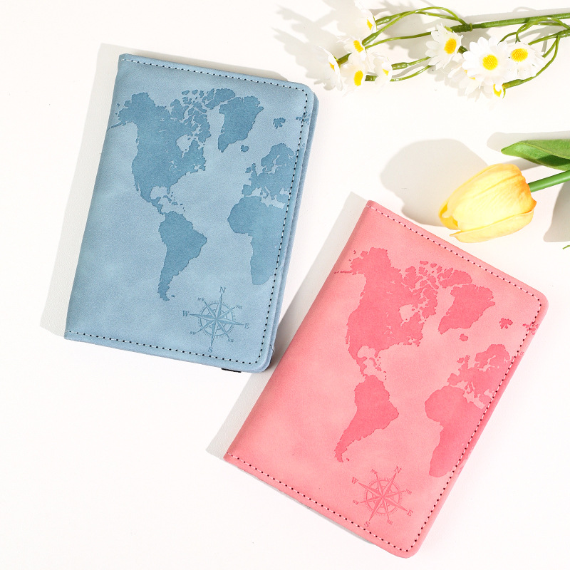 새로운 지도 프린트 여권 홀더 가죽 여권 커버 여권 케 - Qantas Travel Accessories 리뷰 및 가격