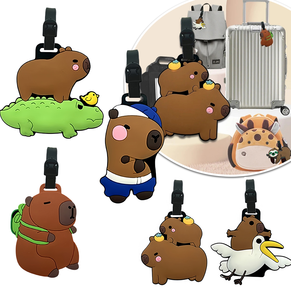 여행용품, 수하물 태그, 만화 카피바라, PVC 수하물 - Travel Accessories International 리뷰 및 가격