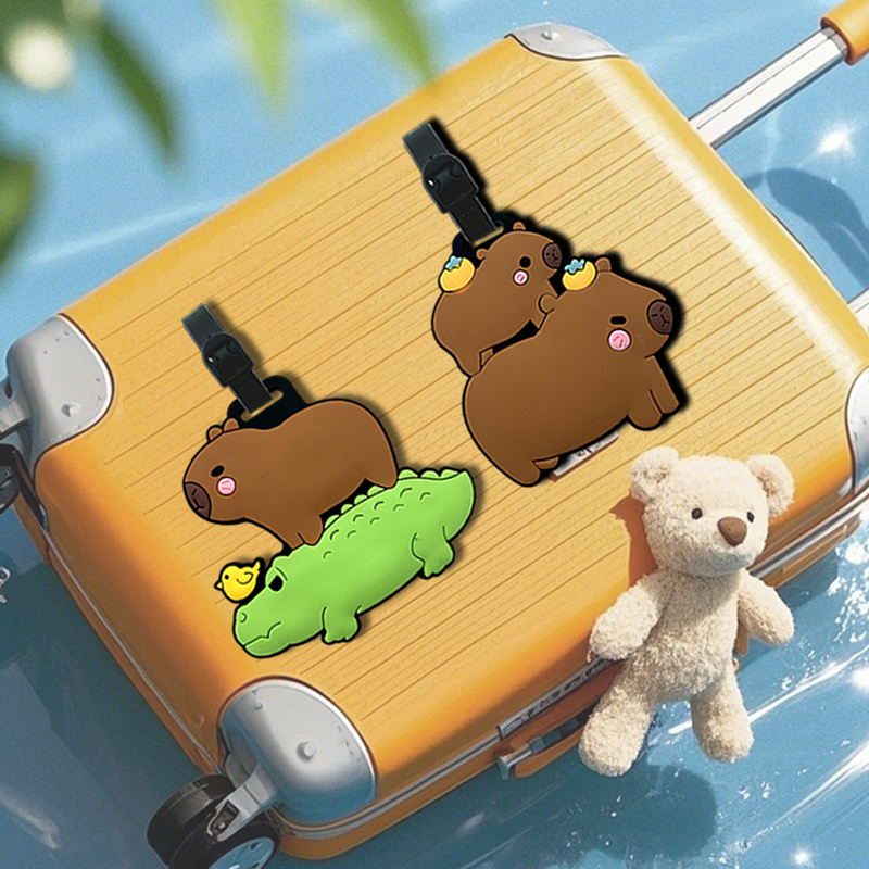 여행용품, 수하물 태그, 만화 카피바라, PVC 수하물 - Travel Accessories International 리뷰 및 가격
