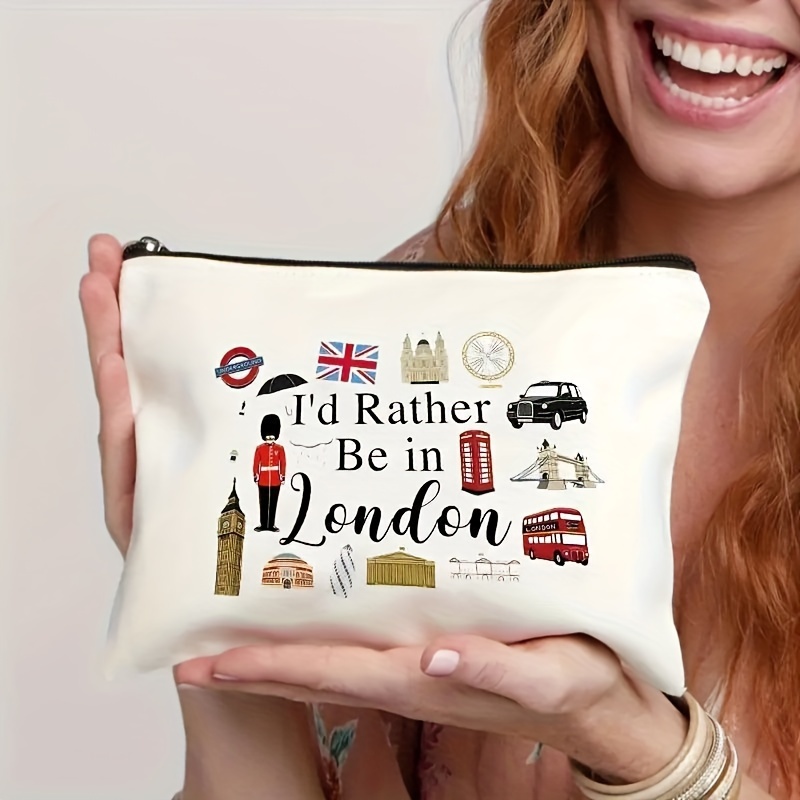 런던 프린트 화장품 가방 가벼운 지퍼 메이크업 가방,  - Travel Accessories London 리뷰 및 가격