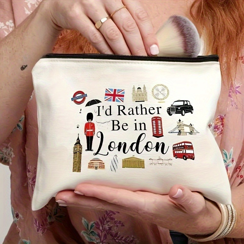 런던 프린트 화장품 가방 가벼운 지퍼 메이크업 가방,  - Travel Accessories London 리뷰 및 가격