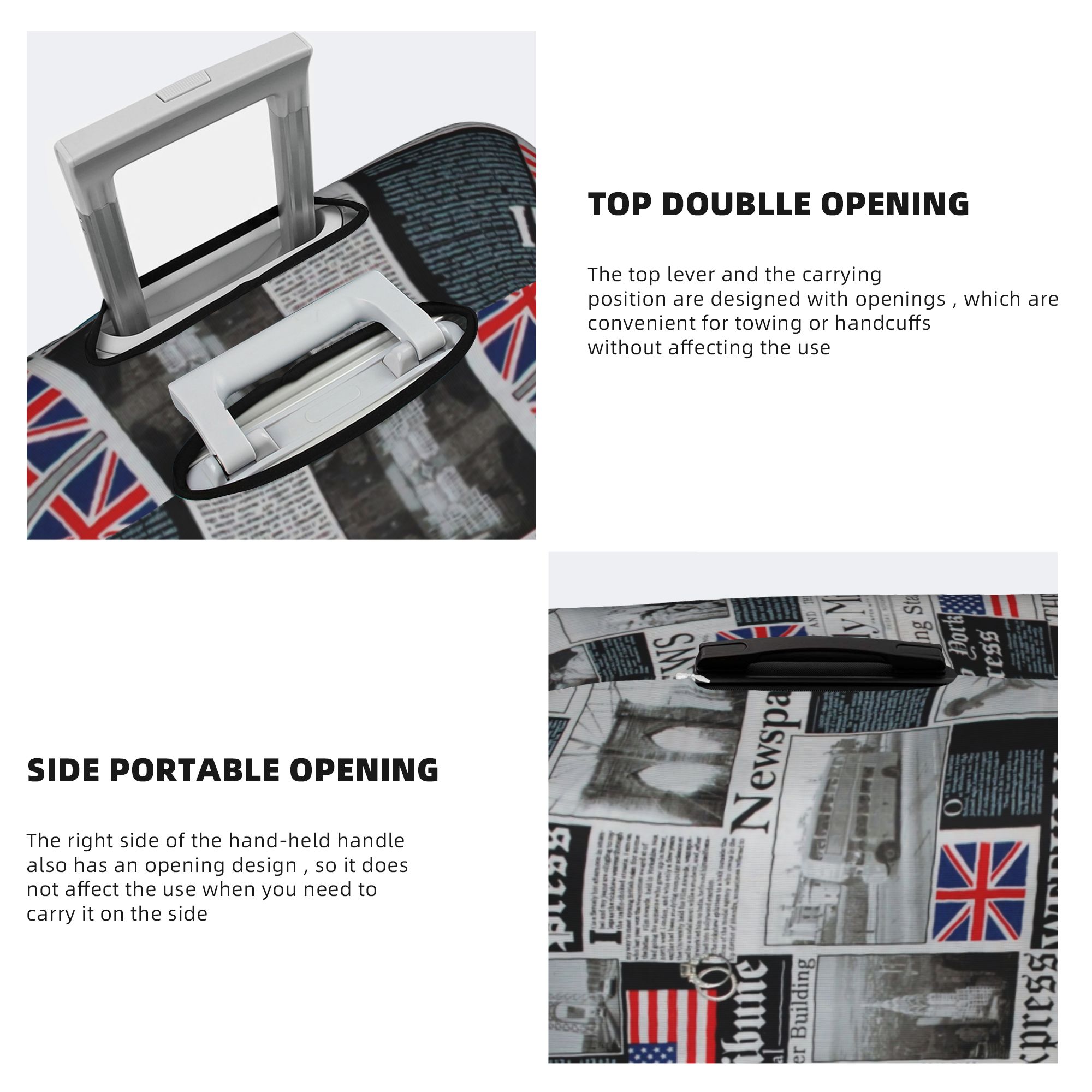 런던 영국 국기 영국 미국 패턴 수하물 커버 탄성 여행 - Travel Accessories London 리뷰 및 가격