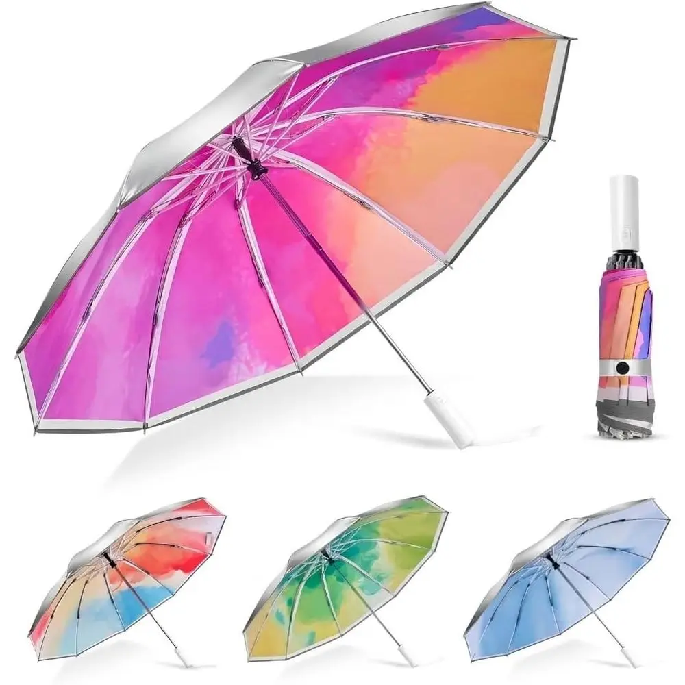 50+ 자외선 차단 휴대용 우산, 자동 개폐 여행용 우 - Travel Umbrella Compact 리뷰 및 가격