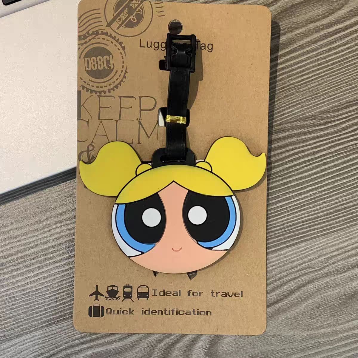 파워퍼프걸즈 가방 펜던트 귀여운 만화 캐릭터 수하물 태 - Travel Accessories To Gift 리뷰 및 가격