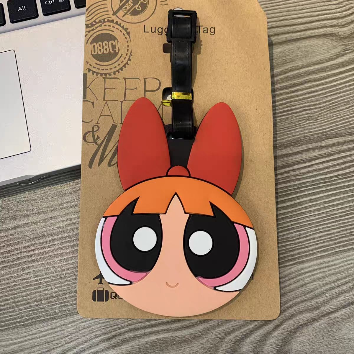 파워퍼프걸즈 가방 펜던트 귀여운 만화 캐릭터 수하물 태 - Travel Accessories To Gift 리뷰 및 가격