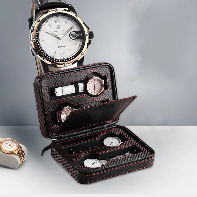 보석 액세서리용 4슬롯 휴대용 시계 보관함 여행용 케이 - Accessories Travel Jewelry Box 리뷰 및 가격
