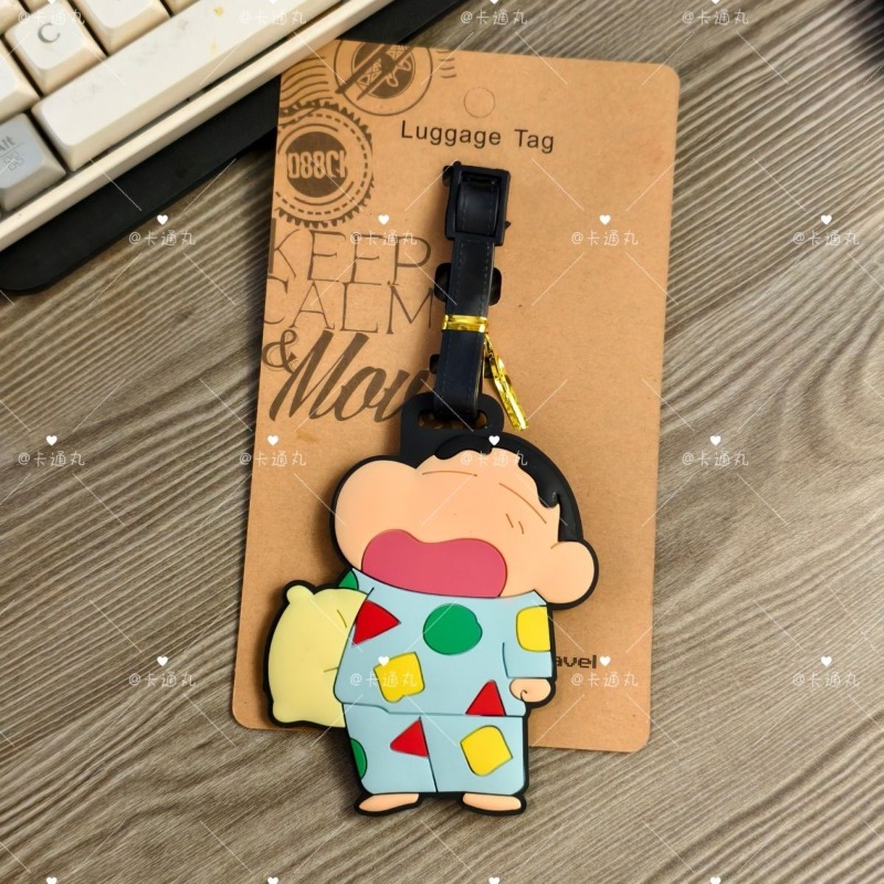 크레용신짱 만화 애니메이션 캐릭터 패션 러기지 태그 귀 - Travel Accessories To Gift 리뷰 및 가격