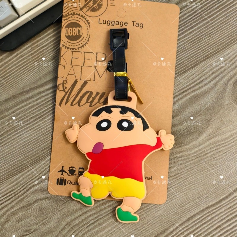 크레용신짱 만화 애니메이션 캐릭터 패션 러기지 태그 귀 - Travel Accessories To Gift 리뷰 및 가격