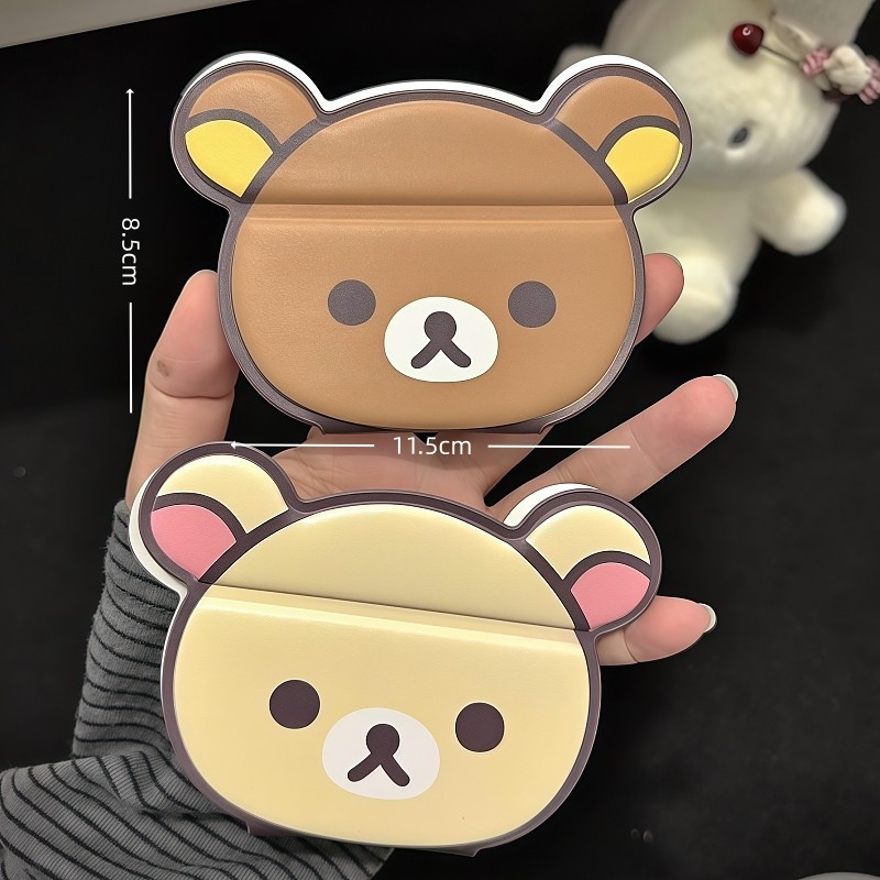 릴라쿠마 접이식 화장 거울 귀여운 심플 휴대용 손거울  - Travel Accessories To Gift 리뷰 및 가격