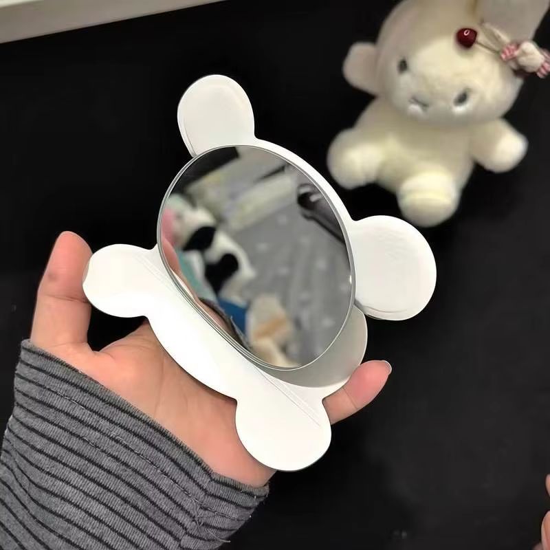 릴라쿠마 접이식 화장 거울 귀여운 심플 휴대용 손거울  - Travel Accessories To Gift 리뷰 및 가격