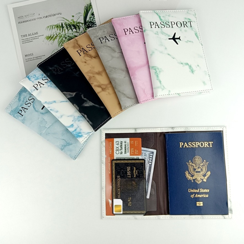 PU 가죽 여권 커버 간단한 비행기 편지 인쇄 여성 남 - Qantas Travel Accessories 리뷰 및 가격